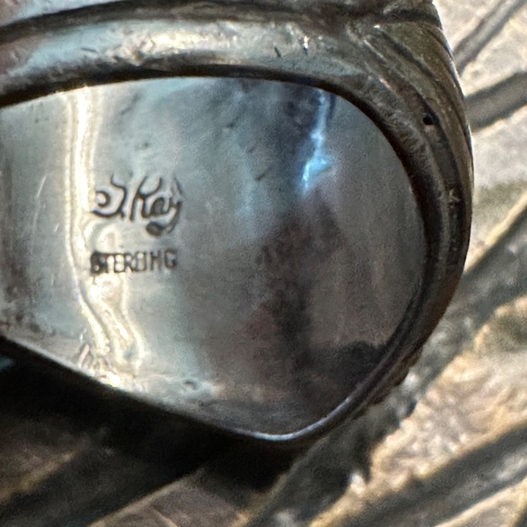 Sterling silver Gold filled Navajo ring 11.5 - Picture 7 of 8